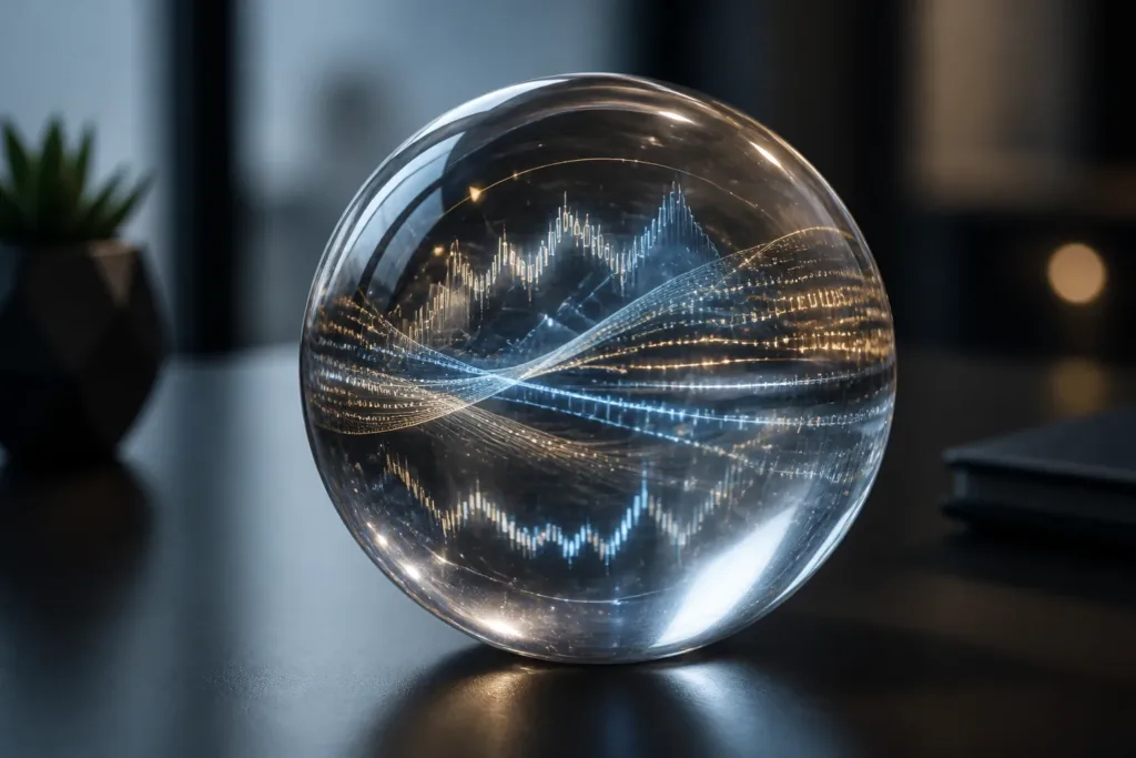 How do AI systems use historical and real-time data to generate predictions?