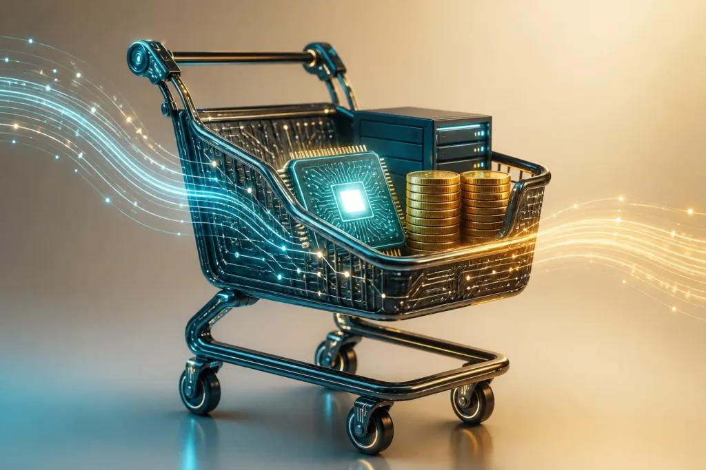 What data, software, and budget are needed to implement AI in an e-commerce business?