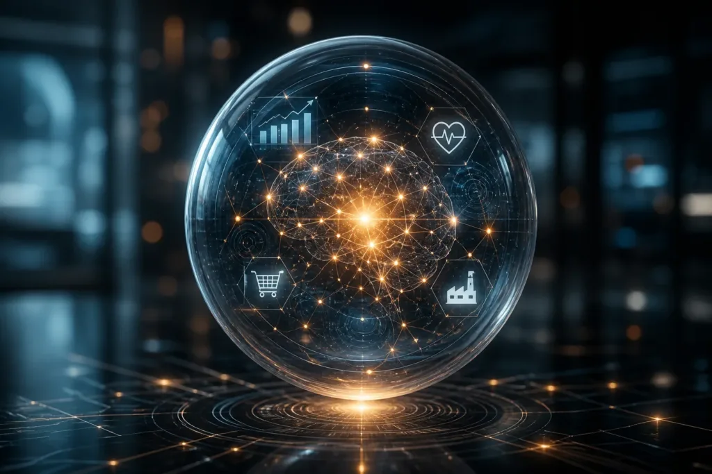 Which business problems and industries benefit most from AI predictive analytics?