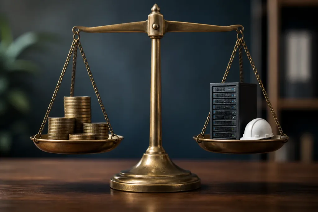 Which direct and indirect costs should be included, such as implementation, data, infrastructure, training, and ongoing