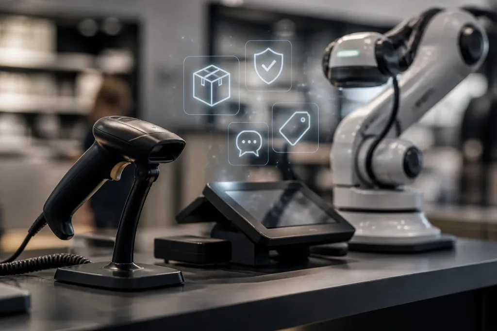 Which in-store and back-office tasks can AI automate, and which still require retail workers?